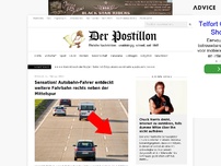 Bild zum Artikel: Sensation! Autobahn-Fahrer entdeckt weitere Fahrbahn rechts neben der Mittelspur