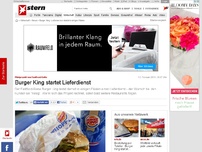 Bild zum Artikel: Pilotprojekt von Fastfood-Kette: Burger King startet Lieferdienst