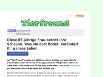 Bild zum Artikel: Diese 87-jährige Frau betritt ihre Scheune. Was sie dort findet, verändert ihr ganzes Leben.