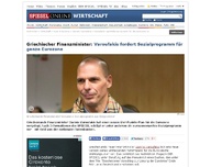 Bild zum Artikel: Griechischer Finanzminister: Varoufakis will Sozialprogramm für ganze Eurozone