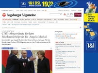 Bild zum Artikel: Ukraine-Vermittlung: CDU-Abgeordnete fordern Friedensnobelpreis für Angela Merkel