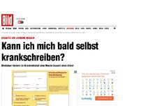 Bild zum Artikel: Auszeit ohne Attest - Kann ich mich bald selbst krankschreiben?