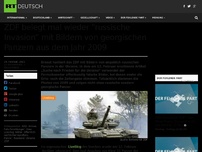 Bild zum Artikel: ZDF belegt mal wieder “russische Invasion” mit Bildern von georgischen Panzern aus dem Jahr 2009