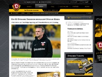 Bild zum Artikel: Die SG Dynamo Dresden beurlaubt Stefan Böger