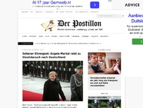 Bild zum Artikel: Seltener Ehrengast: Angela Merkel reist zu Staatsbesuch nach Deutschland