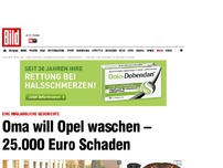 Bild zum Artikel: Unglaublich! - Oma will Opel waschen – 25.000 Euro Schaden