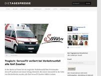 Bild zum Artikel: Tragisch: ServusTV verliert bei Verkehrsunfall alle fünf Zuseher