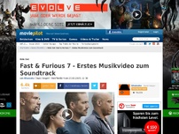 Bild zum Artikel: Fast & Furious 7 - Erstes Musikvideo zum Soundtrack