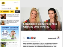Bild zum Artikel: Sie entscheiden: Wer wird Miss Germany 2015?