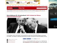 Bild zum Artikel: Entschädigung für Griechenland: Kohl trickste bei Athens Reparationsforderungen