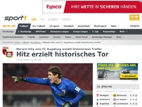 Bild zum Artikel: Marwin Hitz vom FC Augsburg erzielt historischen Treffer