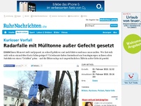 Bild zum Artikel: Radarfalle sieht blau