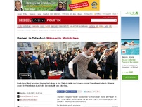 Bild zum Artikel: Protest in Istanbul: Männer in Miniröcken