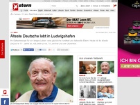 Bild zum Artikel: 111 Jahre: Älteste Deutsche lebt in Ludwigshafen