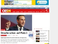 Bild zum Artikel: Strache  auf Platz 1