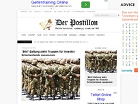 Bild zum Artikel: 'Bild'-Zeitung zieht Truppen für Invasion Griechenlands zusammen