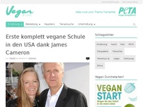 Bild zum Artikel: Erste komplett vegane Schule in den USA dank James Cameron