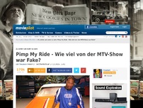 Bild zum Artikel: Pimp My Ride - Die traurige Wahrheit über die MTV-Show!