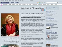 Bild zum Artikel: Bürgermeisterwahlen - Starke Verluste für FPÖ in ganz Kärnten