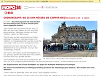 Bild zum Artikel: Ordnungsamt legt fest: Die Zelte müssen weg!