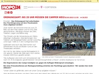 Bild zum Artikel: Ordnungsamt legt fest: Die Zelte müssen weg!