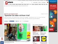 Bild zum Artikel: Frankfurt ermahnt mit Plakat-Aktion: Wenn Eltern dauernd am Smartphone hängen