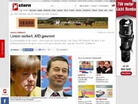 Bild zum Artikel: stern-RTL-Wahltrend: Union verliert, AfD gewinnt