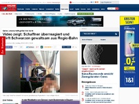 Bild zum Artikel: Seine Unterschrift gefiel ihm nicht - Video zeigt: Schaffner reagiert über und wirft Schwarzen gewaltsam aus Regio-Bahn