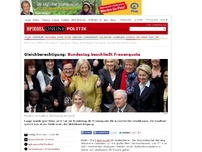 Bild zum Artikel: Gleichberechtigung: Bundestag beschließt Frauenquote