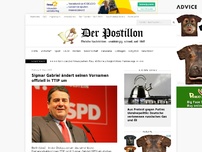 Bild zum Artikel: Sigmar Gabriel ändert seinen Vornamen offiziell in TTIP um