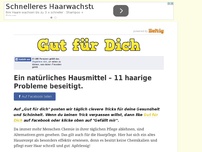 Bild zum Artikel: Ein natürliches Hausmittel – 11 haarige Probleme beseitigt.