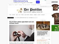 Bild zum Artikel: Akku-Problem gelöst: Apples iWatch wird sich aufziehen lassen
