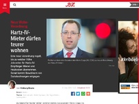 Bild zum Artikel: Hartz-IV-Mieter dürfen in Sozialwohnungen teurer wohnen