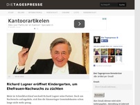 Bild zum Artikel: Richard Lugner eröffnet Kindergarten, um Ehefrauen-Nachwuchs zu züchten