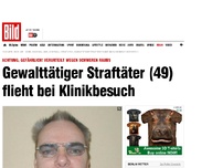 Bild zum Artikel: Gefährlicher Räuber! - Gewalttätiger Straftäter flieht bei Klinikbesuch