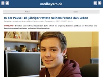 Bild zum Artikel: In der Pause: 18-Jähriger rettete seinem Freund das Leben