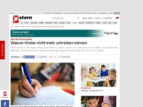 Bild zum Artikel: Fehlerhafte Rechtschreibung: Warum Kinder nicht mehr schreiben können