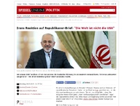 Bild zum Artikel: Irans Reaktion auf Republikaner-Brief: 'Die Welt ist nicht die USA'