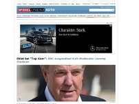 Bild zum Artikel: Eklat bei 'Top Gear': BBC suspendiert Kult-Moderator Jeremy Clarkson