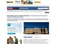 Bild zum Artikel: Entschädigung für Kriegsverbrechen: Griechenland will deutsches Eigentum beschlagnahmen