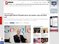 Bild zum Artikel: Google-Topmanager kündigt: Darum gibt Patrick Pichette einen der besten Jobs der Welt auf