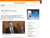 Bild zum Artikel: Island zieht EU-Beitrittsantrag zurück: „Das Thema ist vorbei“