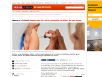 Bild zum Artikel: Masern: Unterrichtsverbot für nicht geimpfte Schüler ist rechtens