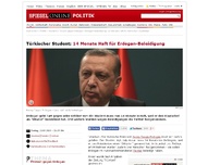 Bild zum Artikel: Türkischer Student: 14 Monate Haft für Erdogan-Beleidigung
