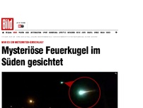 Bild zum Artikel: War es ein Meteoriten-Einschlag? - Mysteriöse Feuerkugel im Süden gesichtet