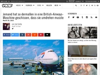 Bild zum Artikel: Jemand hat so dermaßen in eine British-Airways-Maschine geschissen, dass sie umdrehen musste