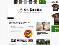 Bild zum Artikel: Nachfolger von Internet Explorer wird Microsoft Chromefox heißen