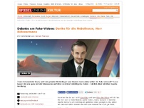 Bild zum Artikel: Debatte um Fake-Videos: Danke, für die Nebelkerze, Herr Böhmermann