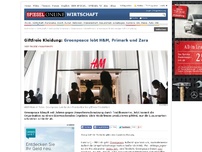 Bild zum Artikel: Giftfreie Kleidung: Greenpeace lobt H&M, Primark und Zara