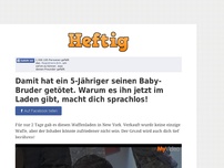 Bild zum Artikel: Damit hat ein 5-Jähriger seinen Baby-Bruder getötet. Warum es ihn jetzt im Laden gibt, macht...